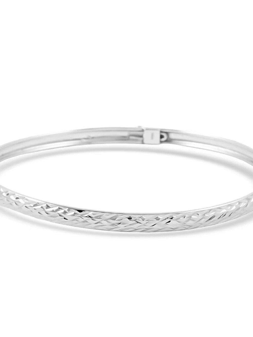 Sterling Silver Bangle Bracelet (7.75 In) 4 Grams - NEW